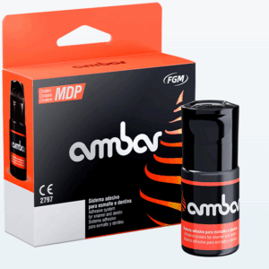 Adhesivo dental FGM Ámbar 6 ml en frasco, sistema universal fotopolimerizable para técnicas de grabado total, selectivo y autograbado.