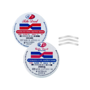 Banda matriz inoxidable Rite Dent en rollo 3.30 mts para restauraciones dentales 0.5 mm y 0.7 mm