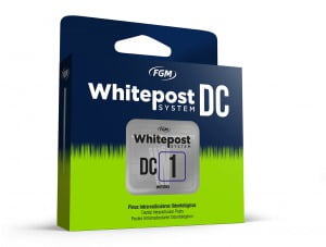 postes de fibra de vidrio dentales Whitepost DCsystem FGM doble conicidad