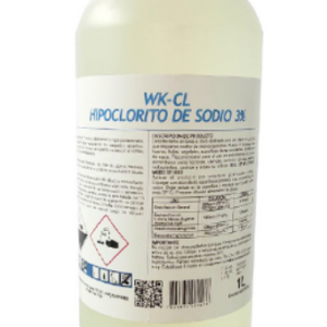 Cloro al 5% hipoclorito de sodio 1 litro WK-CL5 Winkler desinfectante profesional