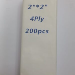 Gasa No Tejida 2x2 Pulgadas 4 Capas 200 Unidades | Uso Odontológico y Clínico